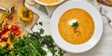 Geröstete Paprikacremesuppe