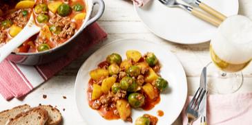 Rosenkohltopf mit Hackfleisch