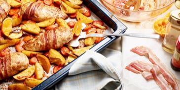 Ofenhähnchen mit Orangen