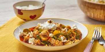 Hähnchen-Chili mit Popcorn