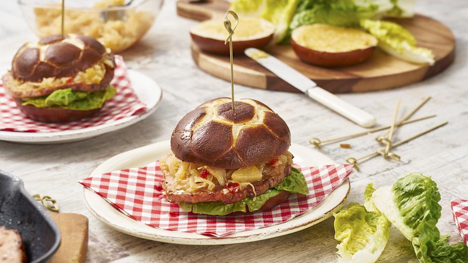 Fleischkäse-Burger