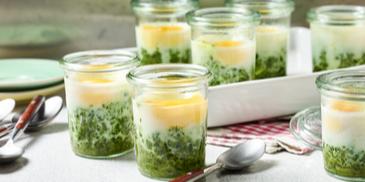 Ei im Glas mit Rahmspinat