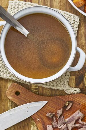 Homemade Rinderbrühe