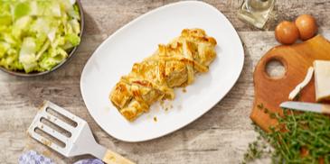 Rehfilet in Blätterteighülle