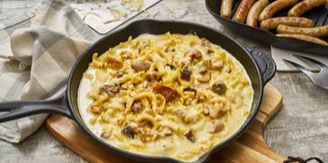 Pilz-Spätzle-Pfanne