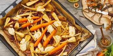 Wurzelgemüse vom Blech