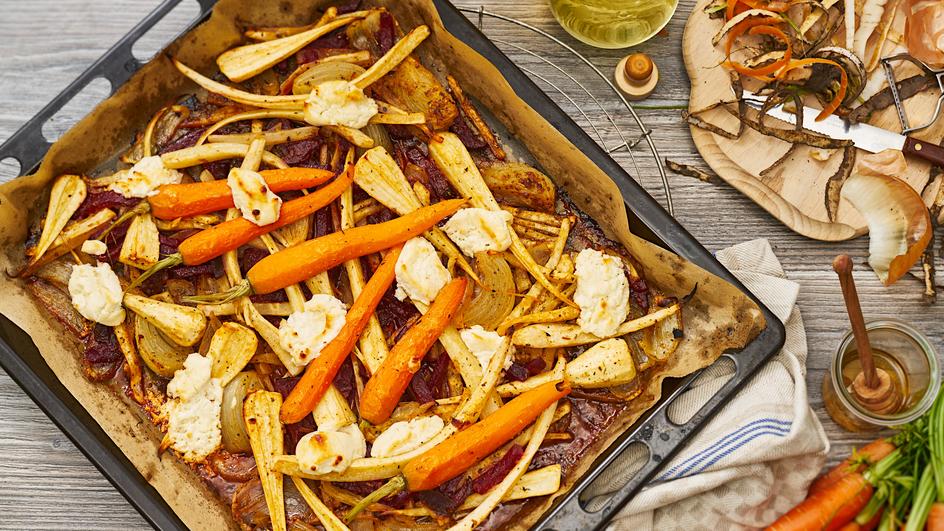 Wurzelgemüse vom Blech