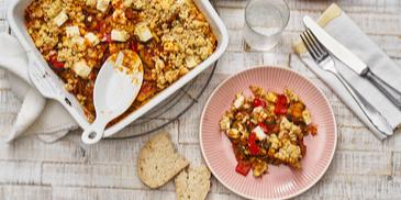 Mediterraner Gemüse-Crumble