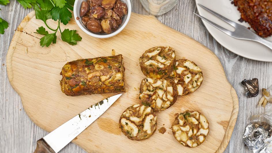 Maronen-Serviettenknödel (vegan)