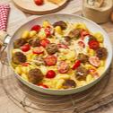 Gnocchi-Tomatenpfanne mit Lauch