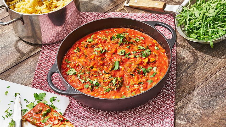 Vegetarische Soja-Bolognese (für Gäste)