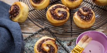 Schokoladige Babka Schnecken