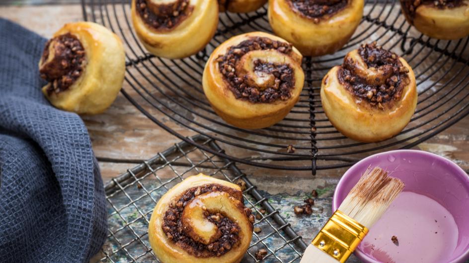 Schokoladige Babka Schnecken