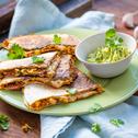Süßkartoffel-Quesadilla mit Guacamole