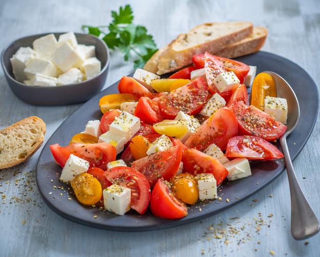 Tomatensalat mit Schafskäse