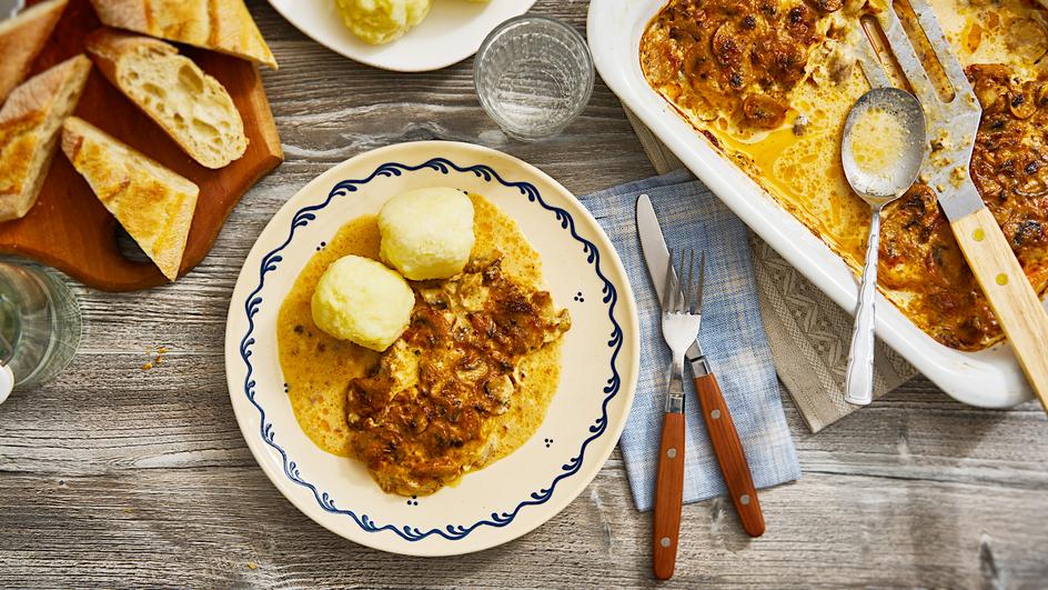 Jäger-Sahne-Schnitzel