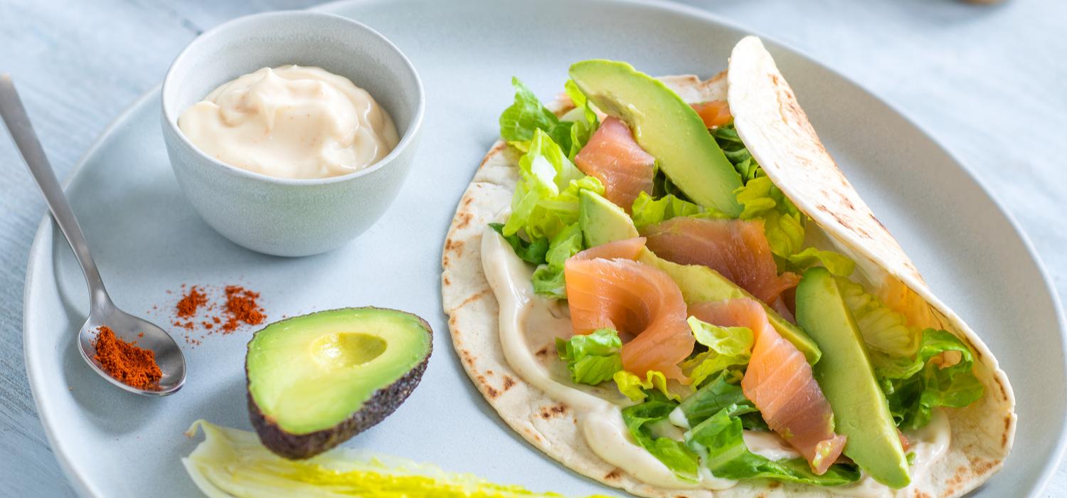 Lachs-Avocado-Wraps