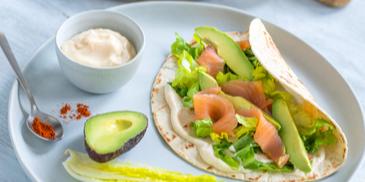 Lachs-Avocado-Wraps