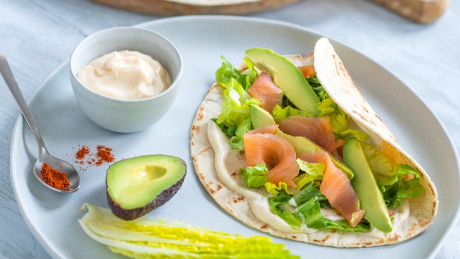 Lachs-Avocado-Wraps