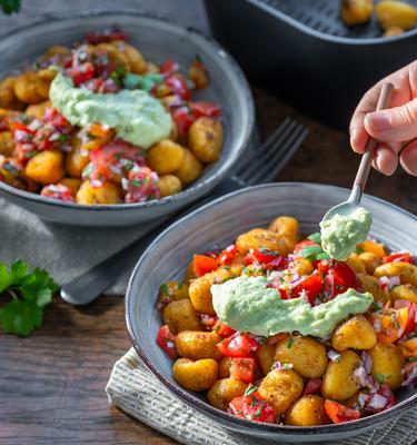 Loaded Gnocchi im Airfryer