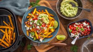 Loaded Fries aus dem Airfryer