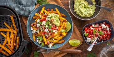 Loaded Fries aus dem Airfryer