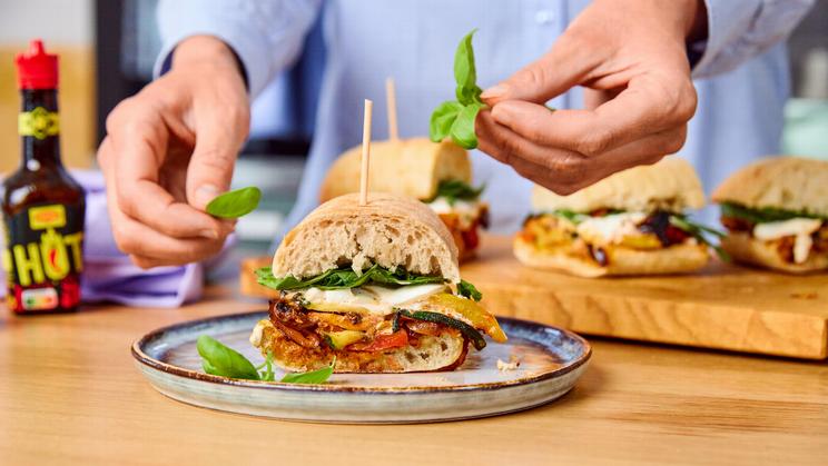 Grillgemüse-Sandwich