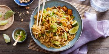 Reisbandnudeln mit Tofu (Pad Thai-Style)
