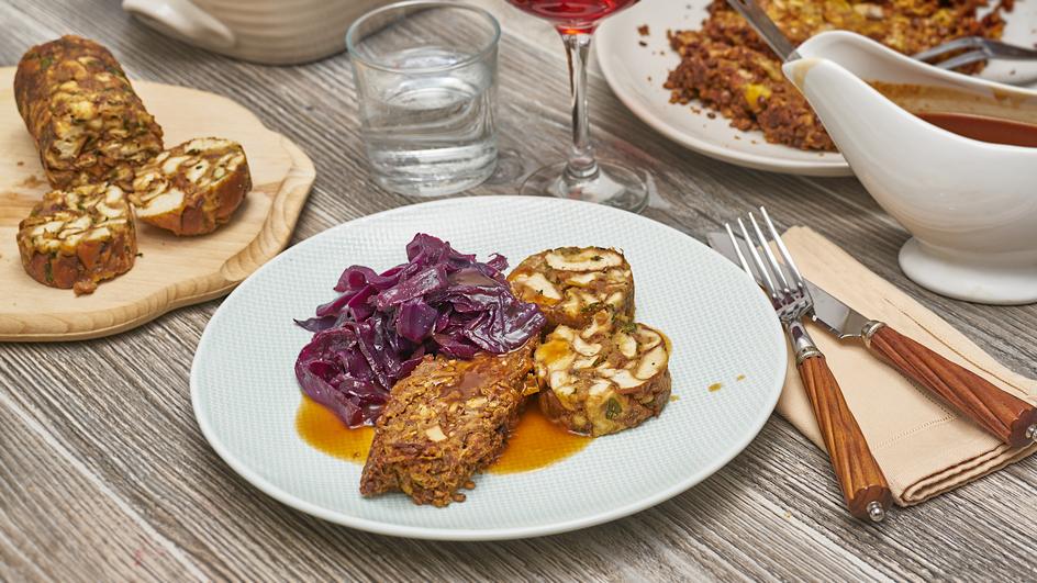 Linsen-Braten mit Nüssen (vegan)