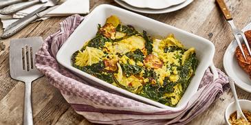 Wirsing-Kartoffel-Gratin