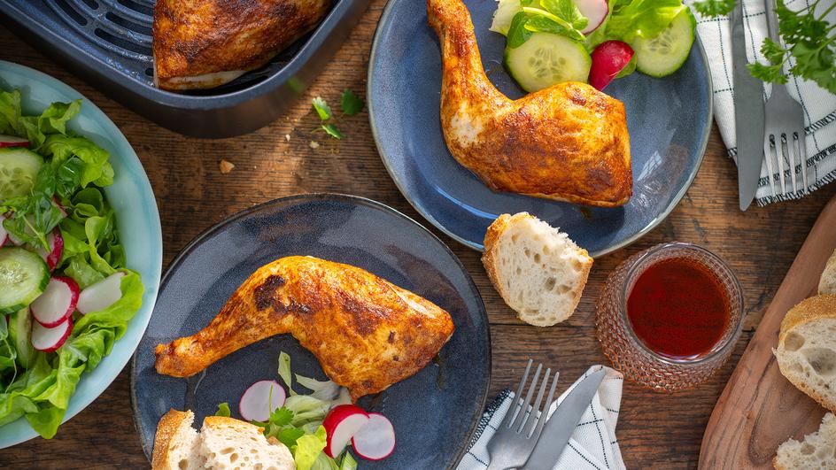 Hähnchenschenkel aus dem Airfryer