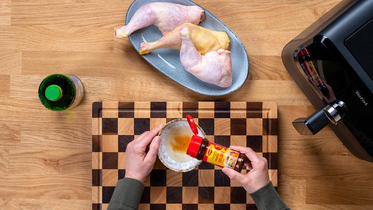 Hähnchenschenkel aus dem Airfryer