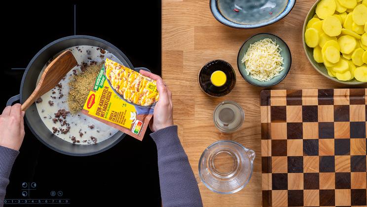 Ofen-Kartoffeln mit Hackfleisch im Airfryer