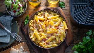 Carbonara Nudel Auflauf im Airfryer