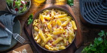 Carbonara Nudel Auflauf im Airfryer