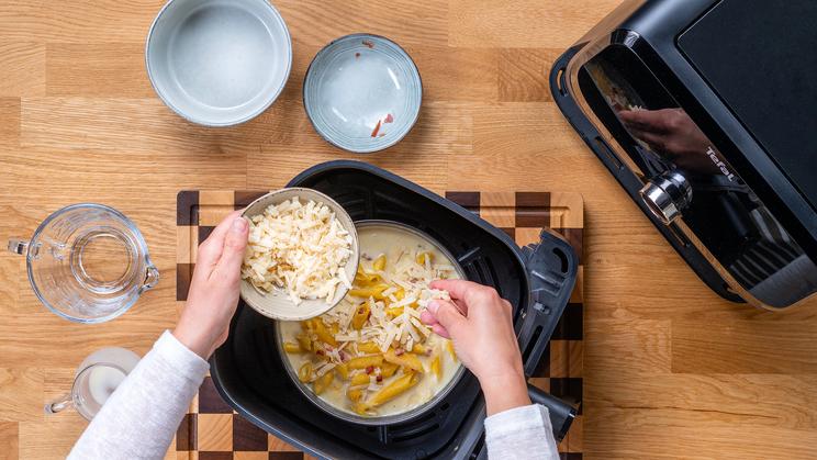 Carbonara Nudel Auflauf im Airfryer