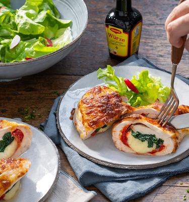 Hähnchen-Calzone im Airfryer