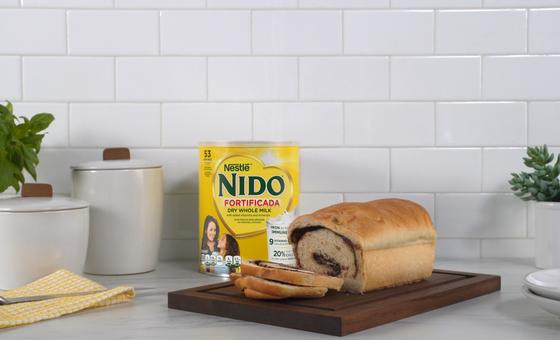 Pan con NIDO y Espirales de Chocolate con Leche