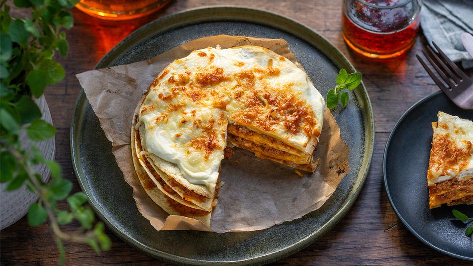 Wrap-Lasagne in der Heißtluftfritteuse