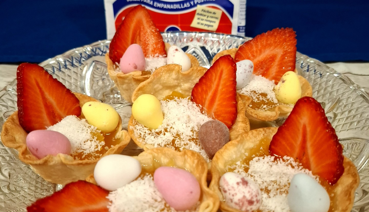 Tartaletas dulces en forma de nido de Teresa Recio de Barcelona (Barcelona)