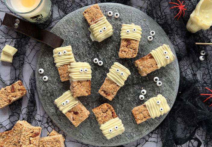 Barritas Momia de Leche Condensada y Avena