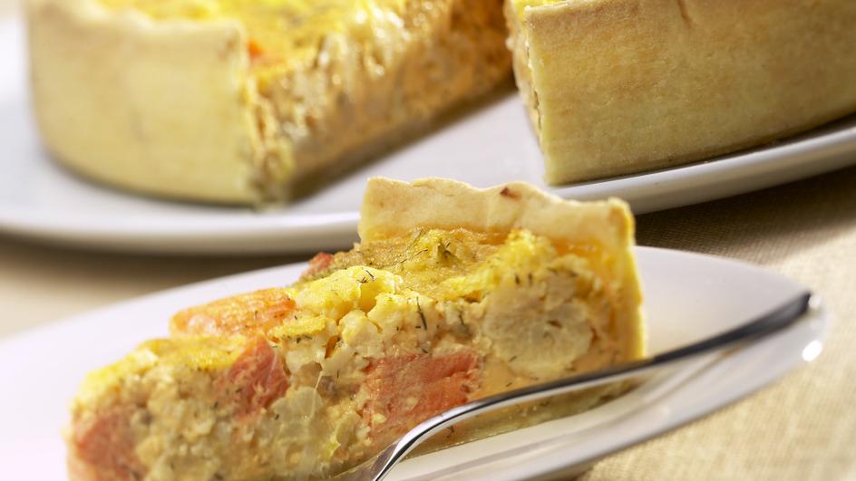 Lachs-Quiche