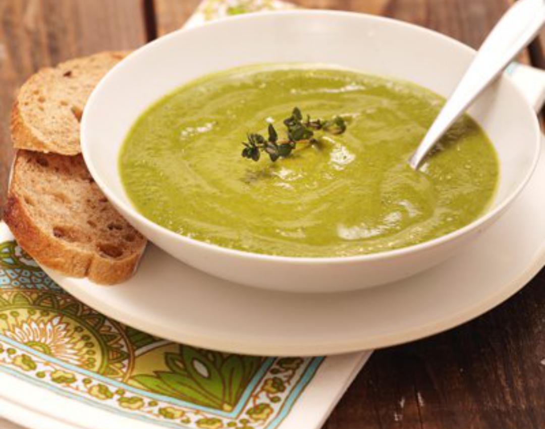 Broccoli and online leek soup