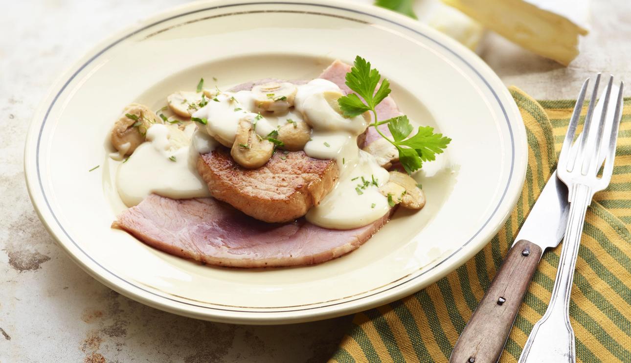 Lomo con salsa de queso