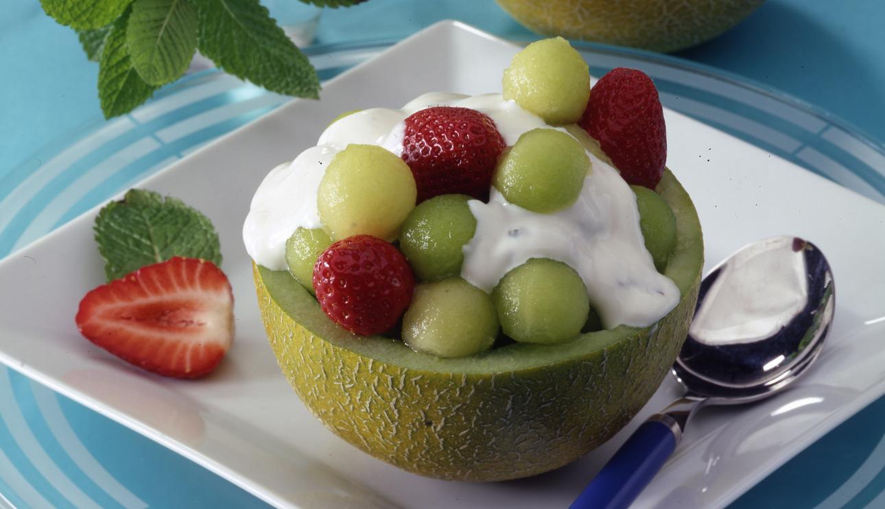 Ensalada de melón a la menta
