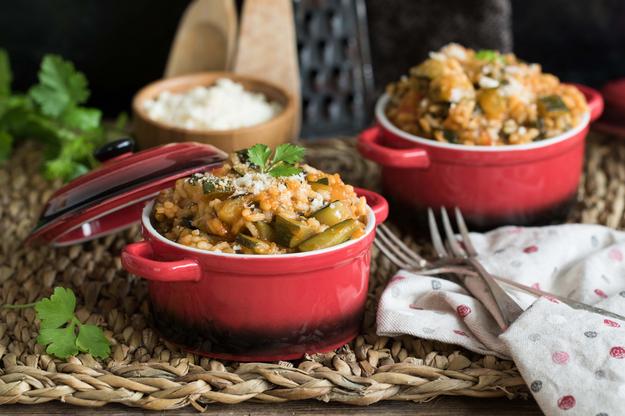 Arroz caldoso de verduras