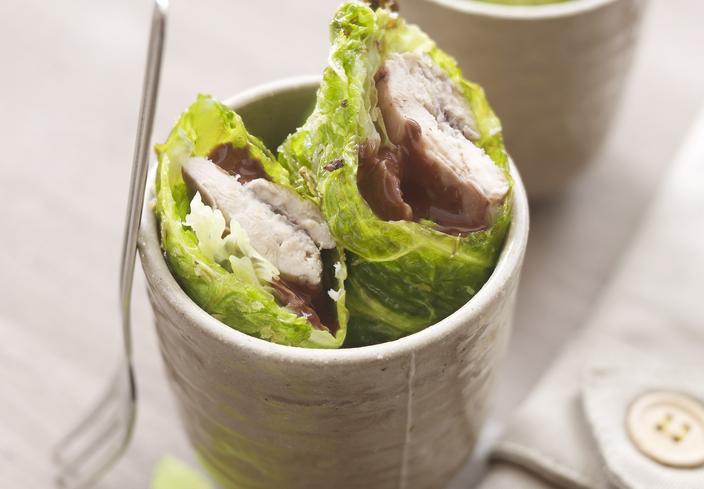 Rollitos de col y perdiz