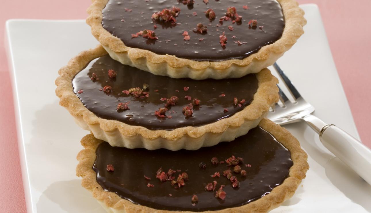 Tartaletas de chocolate a la pimienta
