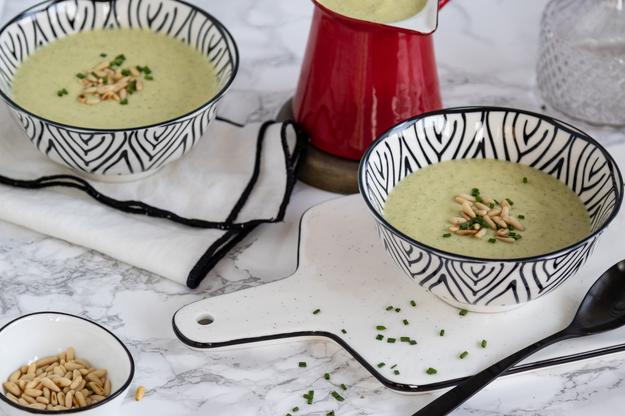 Crema de calabacín al roquefort