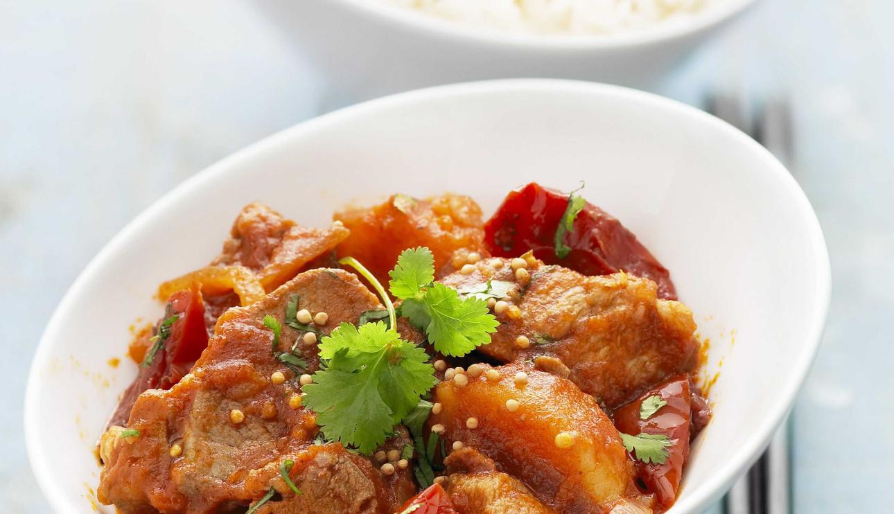 Cordero especiado con arroz basmati